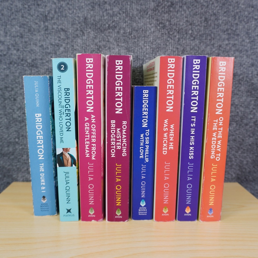 Bridgerton Book Lot 1-8 Julia Quinn Romance Series Netflix